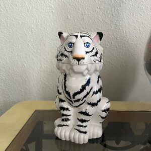 White and Black Tiger Figurine